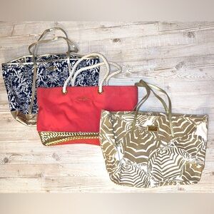 Three Lilly Pulitzer Tote Bags